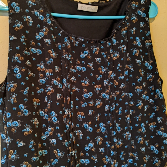 PRROMOD FLORAL BLUE SHORT DRESS - Picture 4 of 4